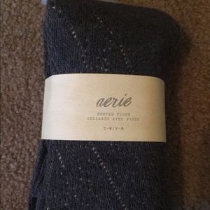 Aerie Gray Footed Tights